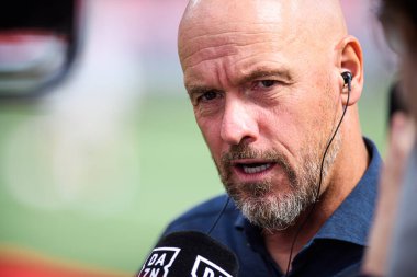 LEVERKUSEN, GERMANY - 23 AUGust, 2025: Erik on Hag - Bundesliga FC Bayer 04 Leverkusen-TSG 1899 Hoffenheim maçı Bayarena 'da. 