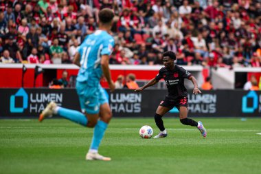 LEVERKUSEN, GERMANY - 23 AUGust, 2025: Nathan Tella - Bundesliga FC Bayer 04 Leverkusen-TSG 1899 Hoffenheim maçı Bayena 'da. 