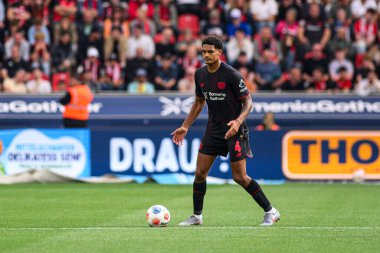 LEVERKUSEN, GERMANY - 23 AUGust, 2025: Jarell Quansah - Bundesliga FC Bayer 04 Leverkusen-TSG 1899 Hoffenheim maçı Bayarena 'da. 