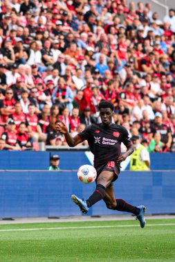 LEVERKUSEN, GERMANY - 23 AUGust, 2025: Ernest Poku - Bundesliga FC Bayer 04 Leverkusen-TSG 1899 Hoffenheim maçı Bayarena 'da. 
