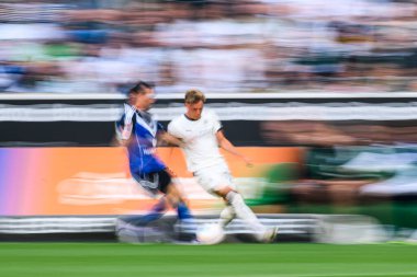 MOENCHENGLADBACH, GERMANY - 24 AĞUSTOS, 2025: - Borussia Borussia Moenchengladbach - Borussia Park 'ta Hamburger SV.