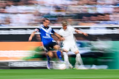 MOENCHENGLADBACH, GERMANY - 24 AĞUSTOS, 2025: - Borussia Borussia Moenchengladbach - Borussia Park 'ta Hamburger SV.
