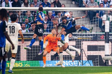 MOENCHENGLADBACH, GERMANY - 24 AĞUSTOS, 2025: - Borussia Borussia Moenchengladbach - Borussia Park 'ta Hamburger SV.