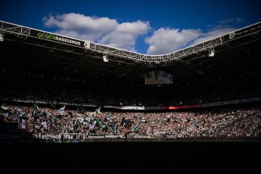 MOENCHENGLADBACH, GERMANY - 24 AĞUSTOS, 2025: - Borussia Borussia Moenchengladbach - Borussia Park 'ta Hamburger SV.