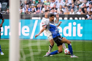 MOENCHENGLADBACH, GERMANY - 24 AĞUSTOS, 2025: - Borussia Borussia Moenchengladbach - Borussia Park 'ta Hamburger SV.