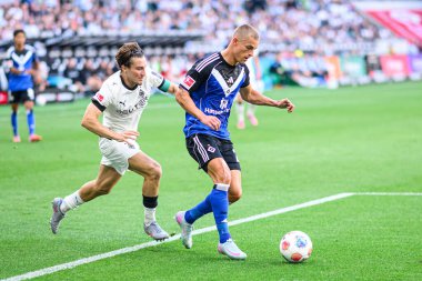 MOENCHENGLADBACH, GERMANY - 24 AĞUSTOS, 2025: - Borussia Borussia Moenchengladbach - Borussia Park 'ta Hamburger SV.