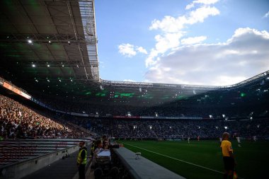 MOENCHENGLADBACH, GERMANY - 24 AĞUSTOS, 2025: - Borussia Borussia Moenchengladbach - Borussia Park 'ta Hamburger SV.