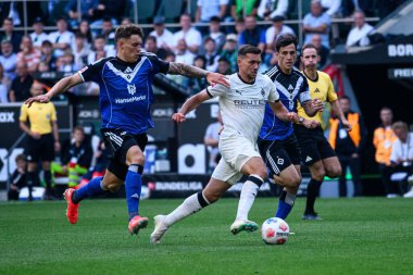 MOENCHENGLADBACH, GERMANY - 24 AĞUSTOS, 2025: Kevin Stoger - Bundesliga Borussia Moenchengladbach-Borussia Park 'ta Hamburger SV maçı.