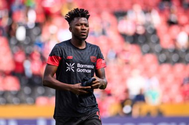 LEVERKUSEN, GERMANY - 23 AUGust, 2025: Edmond Tapsoba - Bundesliga FC Bayer 04 Leverkusen-TSG 1899 Hoffenheim maçı Bayarena 'da. 