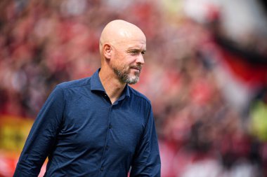 LEVERKUSEN, GERMANY - 23 AUGust, 2025: Erik on Hag - Bundesliga FC Bayer 04 Leverkusen-TSG 1899 Hoffenheim maçı Bayarena 'da. 