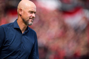 LEVERKUSEN, GERMANY - 23 AUGust, 2025: Erik on Hag - Bundesliga FC Bayer 04 Leverkusen-TSG 1899 Hoffenheim maçı Bayarena 'da. 