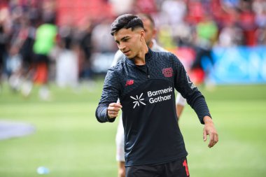 LEVERKUSEN, GERMANY - 23 AUGust, 2025: Alejo Sarco - Bundesliga FC Bayer 04 Leverkusen-TSG 1899 Hoffenheim maçı Bayena 'da. 