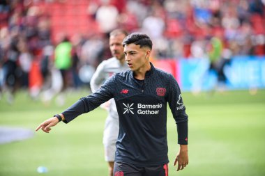 LEVERKUSEN, GERMANY - 23 AUGust, 2025: Alejo Sarco - Bundesliga FC Bayer 04 Leverkusen-TSG 1899 Hoffenheim maçı Bayena 'da. 