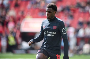 LEVERKUSEN, GERMANY - 23 AUGust, 2025: Ernest Poku - Bundesliga FC Bayer 04 Leverkusen-TSG 1899 Hoffenheim maçı Bayarena 'da. 