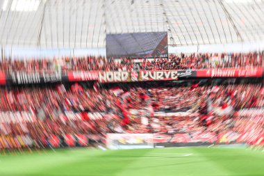 LEVERKUSEN, GERMANY - 23 AĞUSTOS, 2025: - Bundesliga FC Bayer 04 Leverkusen-TSG 1899 Hoffenheim maçı Bayena 'da. 