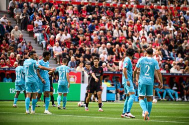 LEVERKUSEN, GERMANY - 23 AĞUSTOS, 2025: İbrahim Maza - Bundesliga FC Bayer 04 Leverkusen-TSG 1899 Hoffenheim maçı Bayena 'da. 
