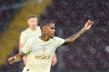 GENEVE, SWitzERLAND - 28 AĞUSTOS, 2025: Pedro Henrique - UEFA Avrupa Konferans Ligi Servette FC - Shakhtar Donetsk 'e karşı Cenevre Stadyumu.