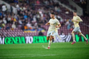 GENEVE, SWitzERLAND - 28 AĞUSTOS, 2025: Georgiy Sudakov - UEFA Avrupa Konferans Ligi Servette FC - Shakhtar Donetsk 'e karşı Cenevre Stadyumu.