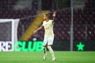 GENEVE, SWitzERLAND - 28 AĞUSTOS, 2025: Pedro Henrique - UEFA Avrupa Konferans Ligi Servette FC - Shakhtar Donetsk 'e karşı Cenevre Stadyumu.