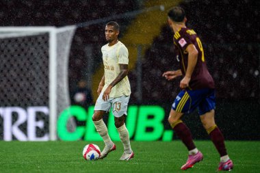 GENEVE, SWitzERLAND - 28 AĞUSTOS, 2025: Pedro Henrique - UEFA Avrupa Konferans Ligi Servette FC - Shakhtar Donetsk 'e karşı Cenevre Stadyumu.