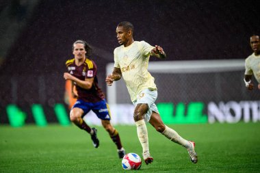 GENEVE, SWitzERLAND - 28 AĞUSTOS, 2025: Pedro Henrique - UEFA Avrupa Konferans Ligi Servette FC - Shakhtar Donetsk 'e karşı Cenevre Stadyumu.