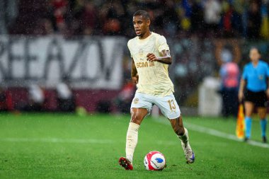 GENEVE, SWitzERLAND - 28 AĞUSTOS, 2025: Pedro Henrique - UEFA Avrupa Konferans Ligi Servette FC - Shakhtar Donetsk 'e karşı Cenevre Stadyumu.