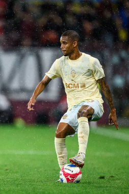 GENEVE, SWitzERLAND - 28 AĞUSTOS, 2025: Pedro Henrique - UEFA Avrupa Konferans Ligi Servette FC - Shakhtar Donetsk 'e karşı Cenevre Stadyumu.