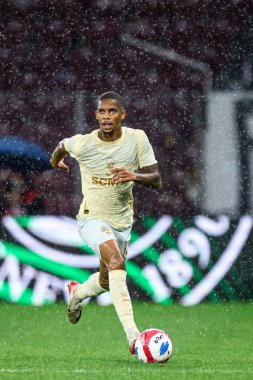 GENEVE, SWitzERLAND - 28 AĞUSTOS, 2025: Pedro Henrique - UEFA Avrupa Konferans Ligi Servette FC - Shakhtar Donetsk 'e karşı Cenevre Stadyumu.