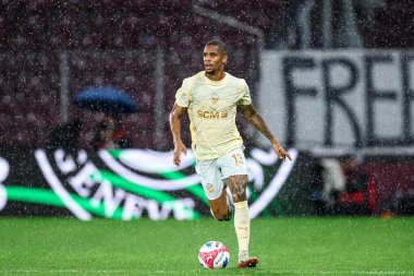 GENEVE, SWitzERLAND - 28 AĞUSTOS, 2025: Pedro Henrique - UEFA Avrupa Konferans Ligi Servette FC - Shakhtar Donetsk 'e karşı Cenevre Stadyumu.