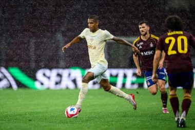 GENEVE, SWitzERLAND - 28 AĞUSTOS, 2025: Pedro Henrique - UEFA Avrupa Konferans Ligi Servette FC - Shakhtar Donetsk 'e karşı Cenevre Stadyumu.
