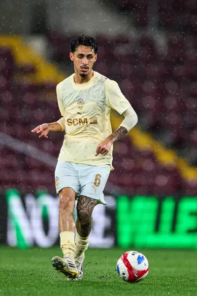 GENEVE, SWitZERLAND - 28 AĞUSTOS, 2025: Marlon Gomes - UEFA Avrupa Konferans Ligi Servette FC - Shakhtar Donetsk 'e karşı Cenevre Stadyumu.