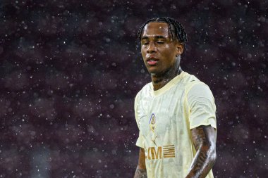 GENEVE, SWitzERLAND - 28 AĞUSTOS, 2025: Kevin - UEFA Avrupa Konferans Ligi Servette FC, Shakhtar Donetsk 'e karşı Cenevre Stadyumu.