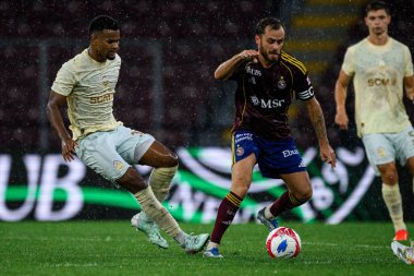 GENEVE, SWitzERLAND - 28 AUGust, 2025: Alisson Santana Lopes Da Fonseca - UEFA Avrupa Konferans Ligi Servette FC, Shakhtar Donetsk 'e karşı Cenevre Stadyumu.