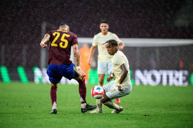 GENEVE, SWitzERLAND - 28 AĞUSTOS, 2025: Kevin - UEFA Avrupa Konferans Ligi Servette FC, Shakhtar Donetsk 'e karşı Cenevre Stadyumu.