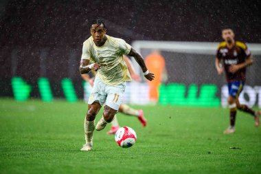 GENEVE, SWitzERLAND - 28 AĞUSTOS, 2025: Kevin - UEFA Avrupa Konferans Ligi Servette FC, Shakhtar Donetsk 'e karşı Cenevre Stadyumu.