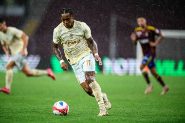 GENEVE, SWitzERLAND - 28 AĞUSTOS, 2025: Kevin - UEFA Avrupa Konferans Ligi Servette FC, Shakhtar Donetsk 'e karşı Cenevre Stadyumu.