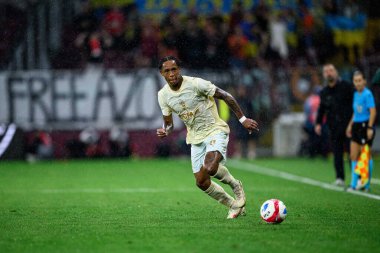 GENEVE, SWitzERLAND - 28 AĞUSTOS, 2025: Kevin - UEFA Avrupa Konferans Ligi Servette FC, Shakhtar Donetsk 'e karşı Cenevre Stadyumu.