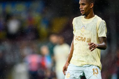 GENEVE, SWitzERLAND - 28 AĞUSTOS, 2025: Pedro Henrique - UEFA Avrupa Konferans Ligi Servette FC - Shakhtar Donetsk 'e karşı Cenevre Stadyumu.