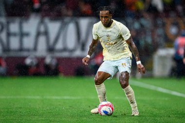 GENEVE, SWitzERLAND - 28 AĞUSTOS, 2025: Kevin - UEFA Avrupa Konferans Ligi Servette FC, Shakhtar Donetsk 'e karşı Cenevre Stadyumu.