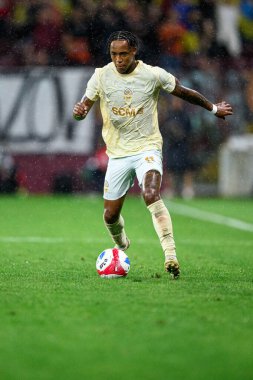 GENEVE, SWitzERLAND - 28 AĞUSTOS, 2025: Kevin - UEFA Avrupa Konferans Ligi Servette FC, Shakhtar Donetsk 'e karşı Cenevre Stadyumu.