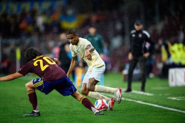 GENEVE, SWitzERLAND - 28 AĞUSTOS, 2025: Pedro Henrique - UEFA Avrupa Konferans Ligi Servette FC - Shakhtar Donetsk 'e karşı Cenevre Stadyumu.