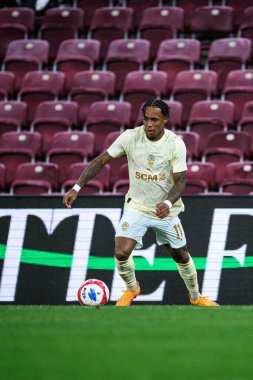 GENEVE, SWitzERLAND - 28 AĞUSTOS, 2025: Kevin - UEFA Avrupa Konferans Ligi Servette FC, Shakhtar Donetsk 'e karşı Cenevre Stadyumu.