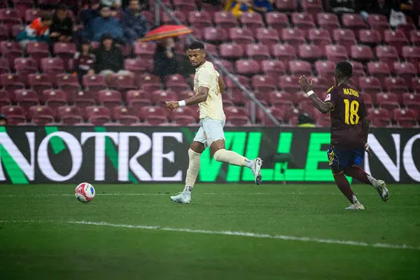 GENEVE, SWitzERLAND - 28 AUGust, 2025: Alisson Santana Lopes Da Fonseca - UEFA Avrupa Konferans Ligi Servette FC, Shakhtar Donetsk 'e karşı Cenevre Stadyumu.