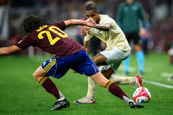 GENEVE, SWitzERLAND - 28 AĞUSTOS, 2025: Pedro Henrique - UEFA Avrupa Konferans Ligi Servette FC - Shakhtar Donetsk 'e karşı Cenevre Stadyumu.