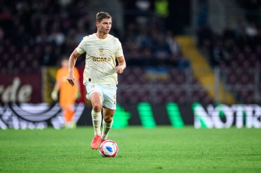 GENEVE, SWitzERLAND - 28 AĞUSTOS, 2025: Valeriy Bondar - UEFA Avrupa Konferans Ligi Servette FC - Shakhtar Donetsk 'e karşı Cenevre Stadyumu.