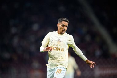 GENEVE, SWitzERLAND - 28 AĞUSTOS, 2025: Pedrinho - UEFA Avrupa Konferans Ligi Servette FC - Shakhtar Donetsk 'e karşı Cenevre Stadyumu.