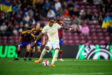 GENEVE, SWitzERLAND - 28 AĞUSTOS, 2025: Kevin - UEFA Avrupa Konferans Ligi Servette FC, Shakhtar Donetsk 'e karşı Cenevre Stadyumu.