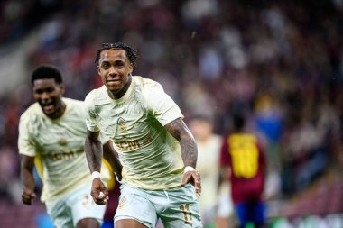 GENEVE, SWitzERLAND - 28 AĞUSTOS, 2025: Kevin - UEFA Avrupa Konferans Ligi Servette FC, Shakhtar Donetsk 'e karşı Cenevre Stadyumu.