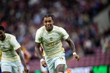 GENEVE, SWitzERLAND - 28 AĞUSTOS, 2025: Kevin - UEFA Avrupa Konferans Ligi Servette FC, Shakhtar Donetsk 'e karşı Cenevre Stadyumu.