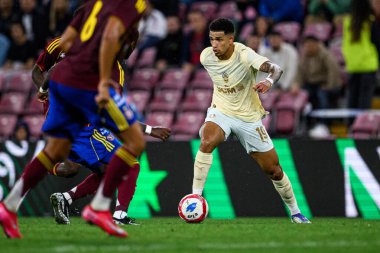 GENEVE, SWitzERLAND - 28 AUGust, 2025: Kaua Elias Nogueira - UEFA Avrupa Konferans Ligi Servette FC - Shakhtar Donetsk 'e karşı Cenevre Stadyumu.